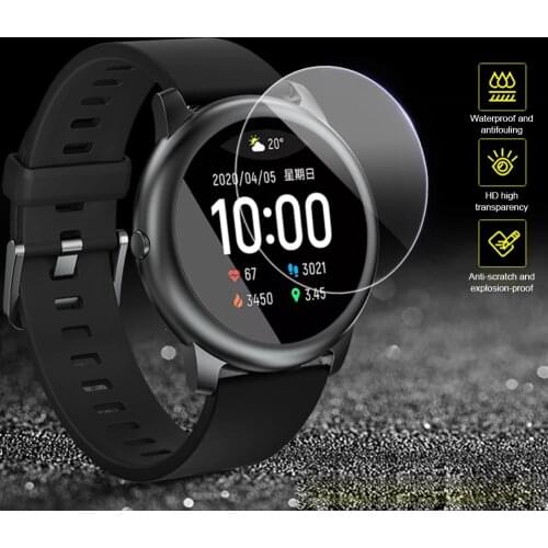 2 Pcs Tempered Glass Screen Protector For Haylou Solar Smart Watch Anti-scratch 9H Glass HD Smartwatch Screen Protective Glass