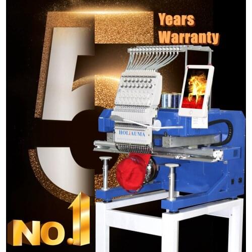 Household Single Head Automatic Flat embroidery machine badges, computerized curtain