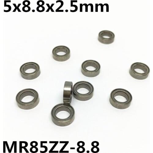 50Pcs MR85ZZ-8.8 5x8.8x2.5 Deep groove ball bearing Miniature bearing High qualit Model airplane