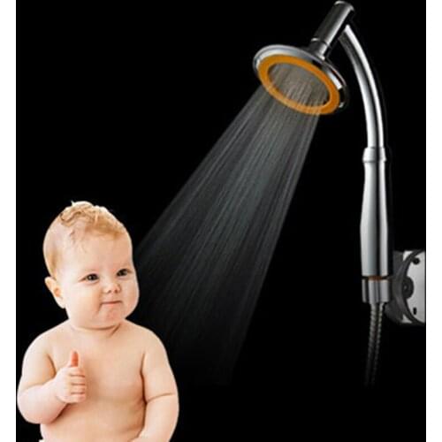 6inch Large High Turbo Pressure Shower Head Handheld Bath Supplies Bathroom Wall Mount Replacement Head