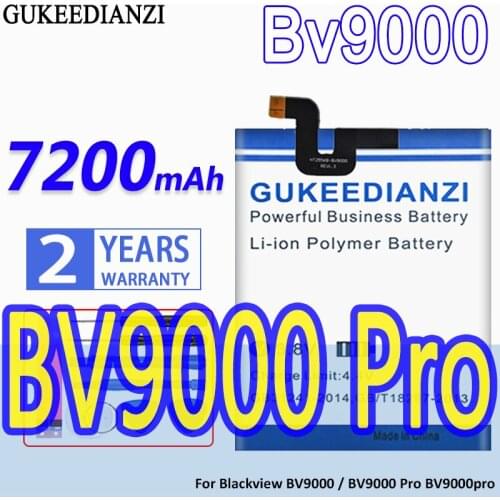 High Capacity GUKEEDIANZI Battery 7200mAh For Blackview BV9000 / BV9000 Pro BV9000pro