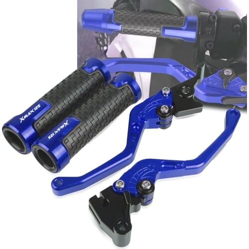CNC Aluminum FOR YAMAHA XMAX125/200/250/400 Allyears Motorcycle Accessories Brake Clutch Levers Handle Grips XMAX 125 with LOGO