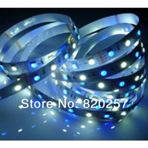 DHL EMS Free Shipping 20m/lot 5m Reel 12V RGBW 4Channel Strip 60leds/M 300SMD 5050 Flexible Strip Nonwaterproof
