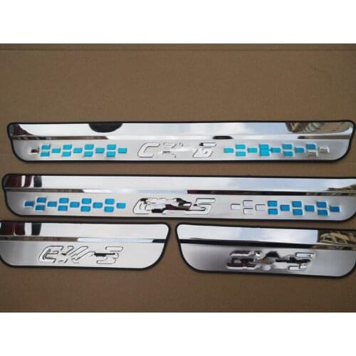 For Mazda CX-5 CX 5 CX5 KF 2017 2018 2019 Stainless Door Sill Scuff Plate Guard Pedal Protector Sticker Car Styling Accessories