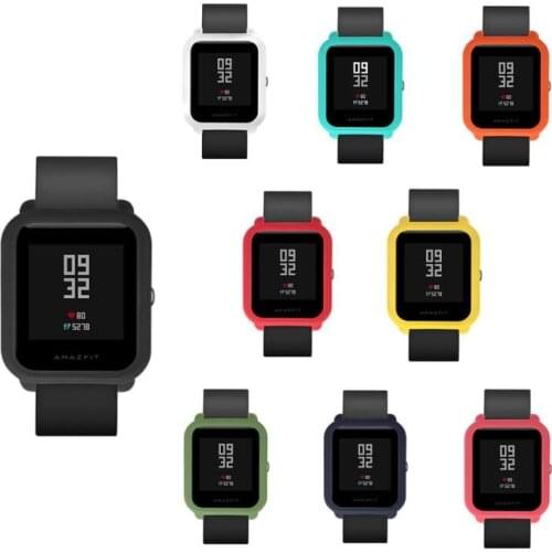 Hot sale Soft flexible TPU Protection Silicone Case For Huami Amazfit Bip Lite BIT cover Youth Wrist Rubber band Sport