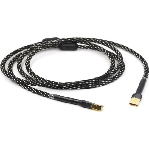 Hifi L-4E6S Hifi USB Cable Type A to Type B Hifi Data Cable For DAC Decoder Sound Card Audio Cable DAC Data Lines Data wire