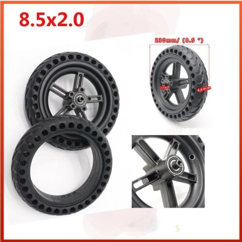 8.5X2 81/2X2wheel For Xiaomi Mijia M365 Scooter rear Wheels 8 1/2X2 Xiaomi Electric Skate Board 8.5 inch solid wheel alloy rims