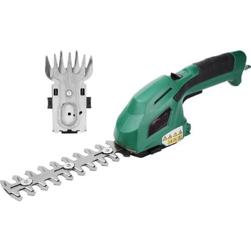 2 in 1 Multi-Function Grass Shear Cordless Lithium-ion Rechargeable Shrub Shear Grass Trimmer Shears For Lawn Mower Garden Tools