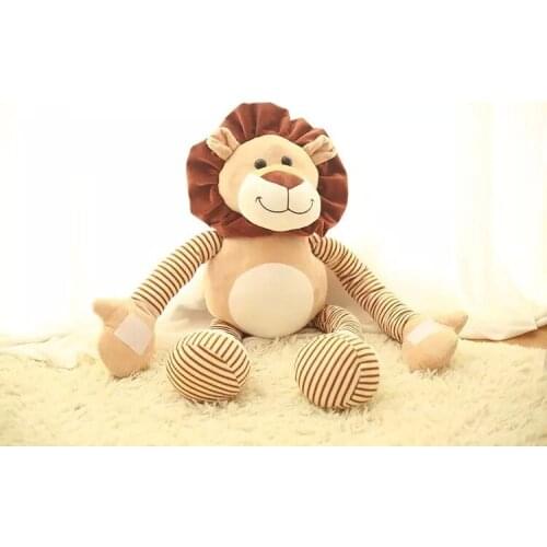 About 42cm cartoon stripes lion plush toy soft doll birthday gift b1360