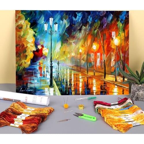 Early Moment Printed Canvas 11CT Cross-Stitch DIY Embroidery Complete Kit DMC Threads Sewing Hobby Knitting Handicraft Sales