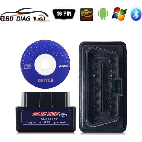 Newest ELM327 V2.1 OBDII Bluetooth-compatible OBD Adapter 1pcs ELM 327 Code Reader Diagnostic Tools for Android Symbian Windows