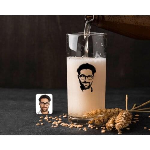 Personalized Men 'S Silhouette Colorful Printed Hiball Beer Bardağı-1 Quality Affordable Gift Dear Spouse Reliable Suitable Moment