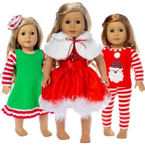 17inch born baby doll clothes sleeping pajamas set 18 inch american doll clothes trousers