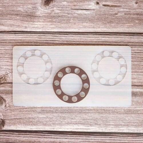 Hollow Round Shape Chocolate Stencil Mold Cake Decorating Silicone Mold Transfer Sheet Baking Chablon DIY Chocolate Dessert Garn