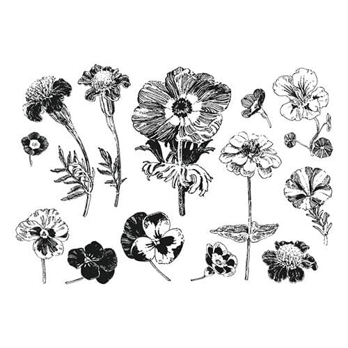 Flowers Transparent Clear Silicone Stamp/Seal for DIY scrapbooking/photo album Decorative clear stamp ST1031
