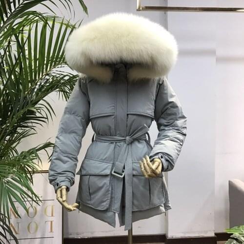 KMETRAM Real Fox Fur Collar Down Jacket Winter Coat Women Clothes 2020 Korean Warm Oversized Jackets Parka Chaqueta Mujer MY4509