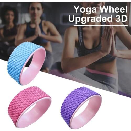 Muscle relaxer massage roller yoga wheel Fitness home workout pilates ring reformer Magic bolster yoga circle accessories gym