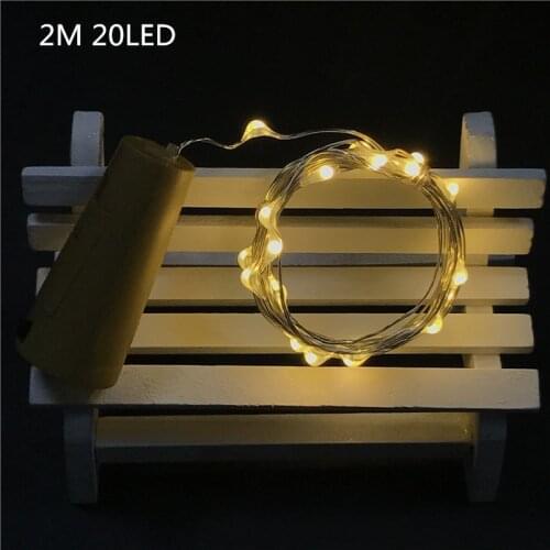 20 Leds Christmas Lights Indoor 2M String LED Copper Wire Fairy Lights for Festival Wedding Party Home Decoration Lamp