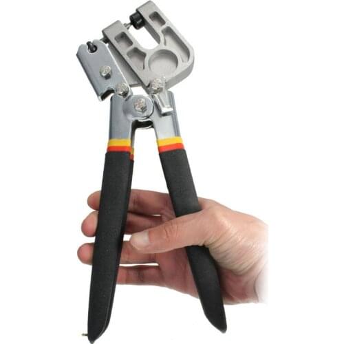 1PC 10 Inch TPR Handle Stud Crimper Pincer Punch Pliers Punching Forceps Board Drywall Partition Fastener Crimping Lock