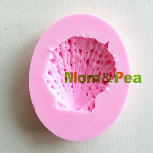 Mom&Pea MP128 Free Shipping Shell Silicone Mold Cake Decoration Fondant Cake 3D Mold Soap Mold Food Grade