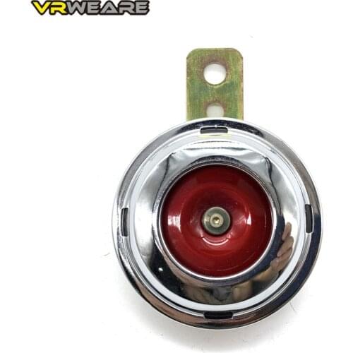 Universal Motorcycle Electric Red Heart Horn Chrome plated 12V 1.5A Waterproof Loud Speakers for Scooter Moped Dirt Bike ATV