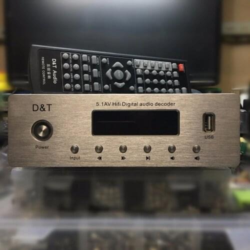 5.1 amplifier with DAC Dolby DTS AC3 audio decoding Support optical coaxial USB U disk to play music 6-channel home theater amp