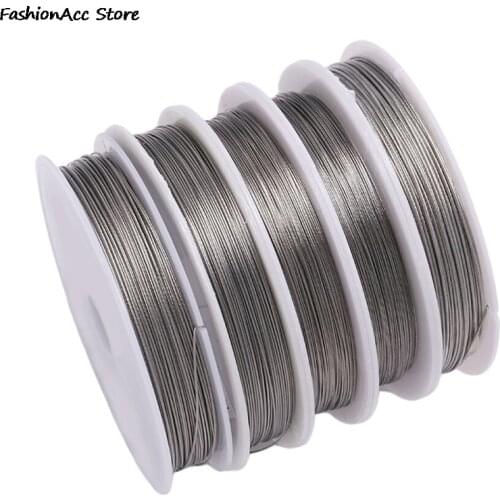 Jewelry Acc Stainless Steel Wire 0.3/0.35/0.38/0.45/0.5/0.6/0.7/0.8mm Never Fade Wire Cord Line Jewelry DIY Making Dropshipping