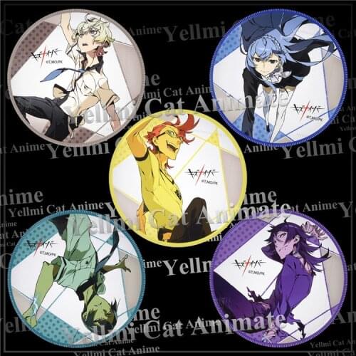 58mm Agata Katsuhira Anime Kiznaiver Takashiro Chidori Badges Brooch