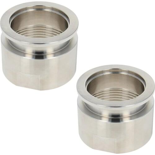 2PCS KF-40 Flange Adapter Internal Thread 1.5"x55mm Chuck Diameter Joint Stainless Steel Flange Pipe Fittings For Vacuum
