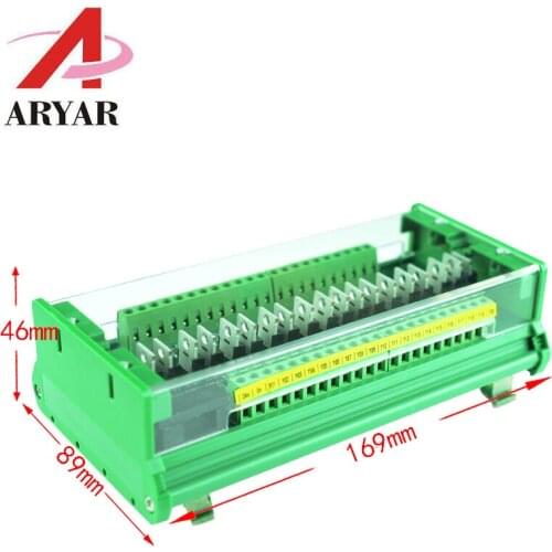 20 way PLC amplifier board isolation board protection board with cover Relay Module Controller dust cover