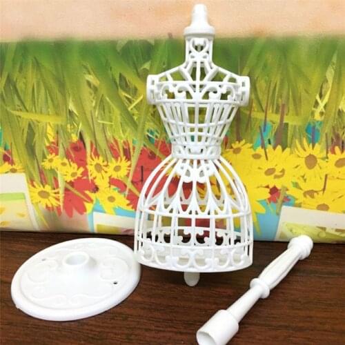 3 pcs Display Gown Dress Clothes Rack Doll Mannequin Hollow Model Holder Stand