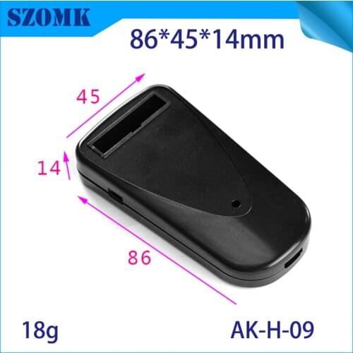4 piece szomk plastic handheld electronics diy enclosure control box black plastic handheld enclosure for pcb design 86*45*14mm