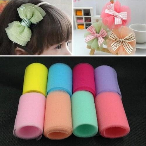 5m 6CM DIY wide hand bow yarn 60MM yarn cloth flower snow bubble hair cloth material