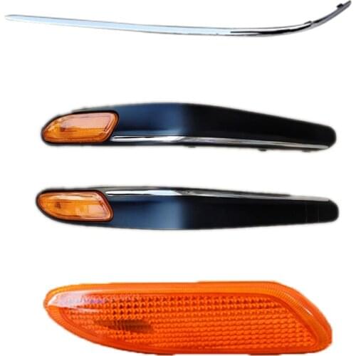 Charm2021 Fit For Benz C-class W203 American Front Bar Decorative Strip Plating Yellow Edge Lamp C180 C200 C260