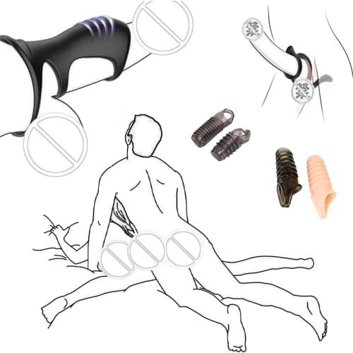 Silicone Cock Ring Penis Dick Delayed Ejaculation 18+ Adults Toys For Men Couples Eroticos Ball Stretcher Erection Extender Shop