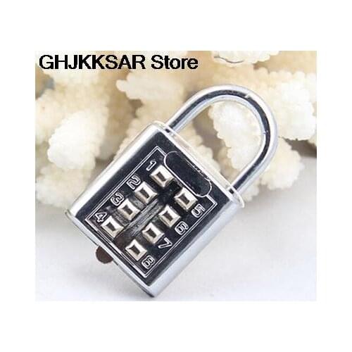 4 Dial Digit Password Lock Combination Suitcase Luggage Metal Code Padlock Cupboard Cabinet Locker