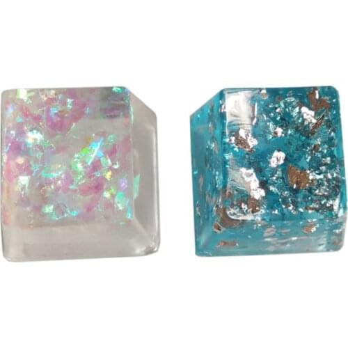 Handmade resin keycaps for mechanical keyboard Cross-axis keycaps Personalized Back light keycaps R4 height 1pc