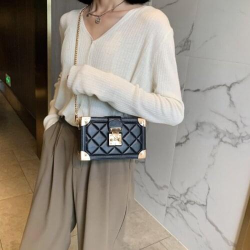 Contrast color Leather Crossbody Bags For Women 2021 Travel Handbag Fashion Simple Shoulder Simple Bag Ladies Cross Body Bag