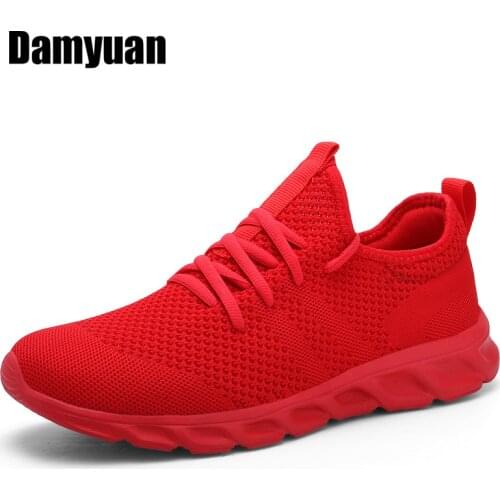 Damyuan 2020 Men Breathable Tennis Sneakers Spring Lightweight Zapatillas Hombre Casual Non-slip Running Shoes Shoes Size 39-46