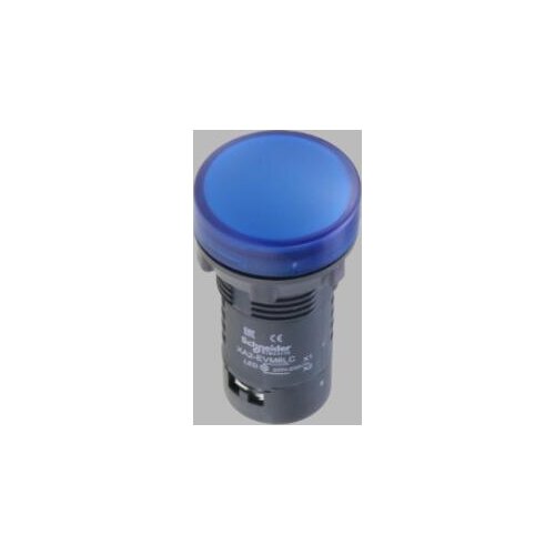 XB7EVM6LC XA2EVM6LC Round pilot light Ø 22 - blue - integral LED - 220 V AC - screw clamp terminals