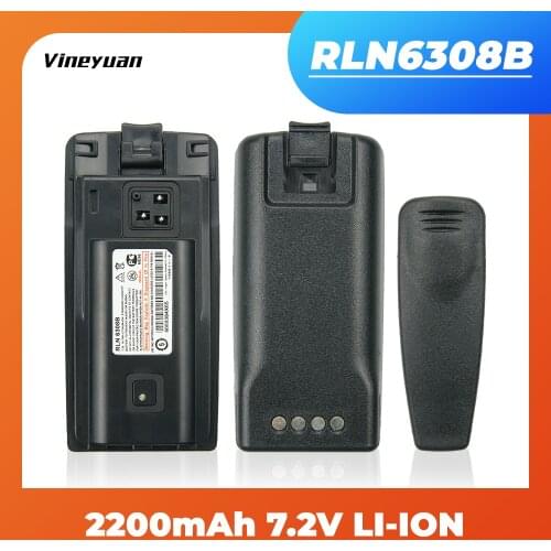 2200mAh 7.2V Li-Ion Battery for Motorola A10 A12 CP110 EP150 , PMNN6035 RLN6351A RLN6038B With Belt Clip