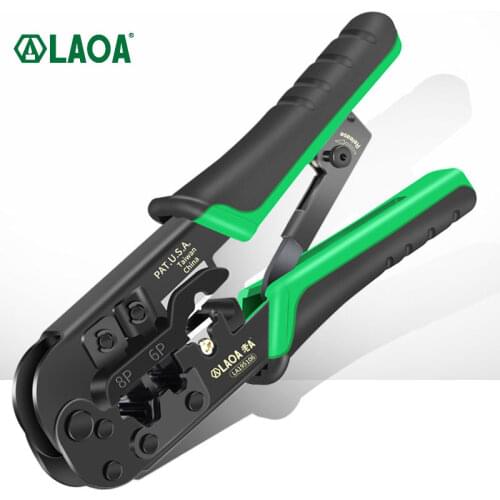 LAOA 4P/6P/8p Multifunction Ratchet Network Pliers Crimping Crimper Crimp Tool Made in Taiwan