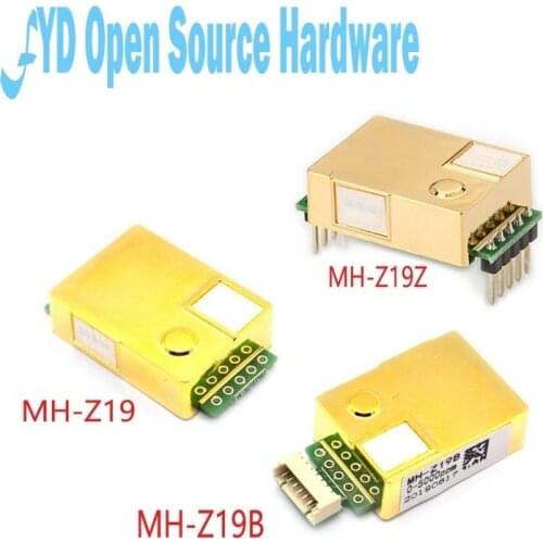 1pcs MH-Z19 MH-Z19B MH-Z19C MH-Z19Z NDIR CO2 Sensor Module infrared co2 sensor 0-5000ppm