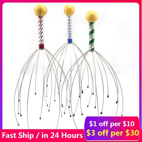 Head Scalp Neck Massager Claw Device Massage Octopus Stress Relax Pain Relief Dropshipping & Wholesale