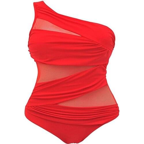 New Summer Sevy Womens One-Piece Set Swimsuit Bandage Push-up Padded Bra Bathing Swimwear Beachwear