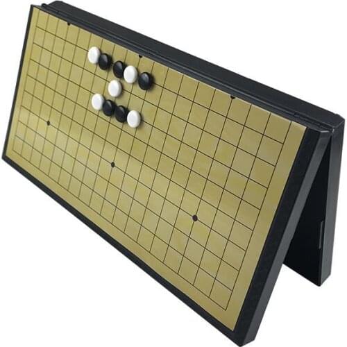 New Resin Go Game Children Enlightenment Black And White Foldable Board For Chess Game Box Travel portable Chess Magnetic