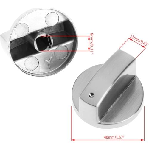 2Pcs Switch Gas Stove Parts Metal Knob Cooker Oven Kitchen Control Universal New Mar28