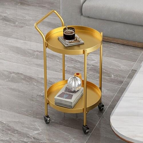 Removable coffee tables design luxury furniture for living room modern bedside table sofa side table beauty salon trolley table