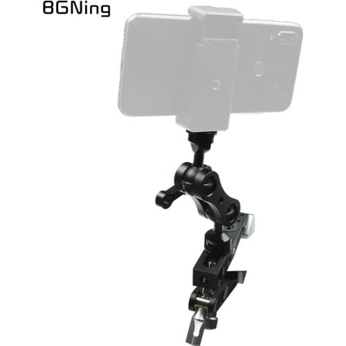 Super Clamp Crab Clip w/ Magic Arm 1inch Ball Head Mount for SLR Action Cameras Tripod Follow Focus Support System 8kg Max Load