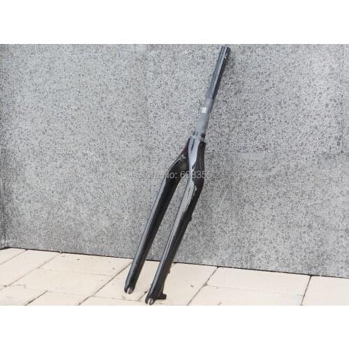 FK-009 : UD Carbon Glossy Cycling 650B 27.5ER Mountain Bike Bicycle MTB Fork for 27.5" wheel 1 1/8" ~ 1 1/2" steerer fork